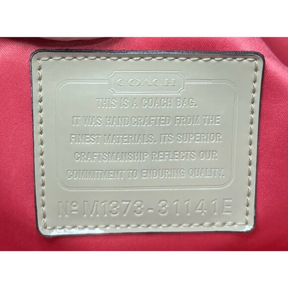 Coach 31141E Stamped Signature C Hallie East West Tote Bag & Wristlet - Picture 15 of 16